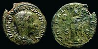 241 AD., Gordian III, Rome mint, As, RIC 290b.