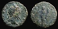 206 AD. and later, Septimius Severus, contemporary imitation, cast Ã† Denarius, cf. RIC 200. 