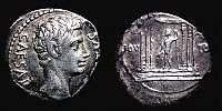 Corduba in Hispania,  19 BC., Augustus, Denarius, cf. RIC 64a.