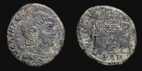 350-353 AD., Magnentius, Arelate mint, Ã†2, unlisted.