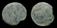 Calagurris in Hispania,   29-2 BC., Augustus, As, RPC 434.