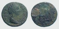 141-161 AD., Faustina senior, Rome mint, Dupondius or As, RIC 1156 a or b.