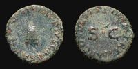  41 AD., Claudius, Rome mint, Quadrans, RIC 84.