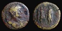 120-122 AD., Hadrian, Rome mint, Sestertius, RIC 592b.