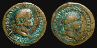 Vespasian and Titus, fantasy Sestertius, 20th century cast.