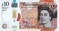 2016 AD., United Kingdom, Elizabeth II, Bank of England, 10 Pounds, Pick 395a. AC01 050733 Obverse