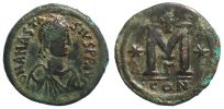  512-517 AD., Anastasius I., Constantinopolis mint, Æ Follis, Sear BC 19.