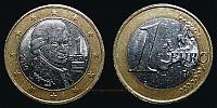 2010 AD., Austria, Vienna mint, 1 Euro, KM 3142. 