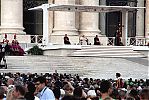 Vatican, Papal Mass with Pope Francis, celebrated in front of St. Peter's Basilica at St Peter's Square, Rome. 