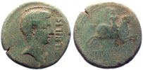 Bilbilis in Hispania,   19-2 BC., Augustus, As, RPC 387.