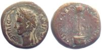 Caesaraugusta in Hispania, 27 BC-14 AD., Augustus, Semis, RPC 311.