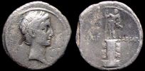    29-27 BC., Octavianus (Augustus), unknown Italian mint, Denarius, RIC 271.