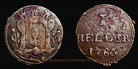 1786 AD., German States, Augsburg, city, 1 Heller, KM 188.