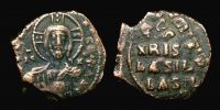  976-1025 AD., Basil II Bulgaroktonos, Constantinopolis mint, Follis, Sear 1813.