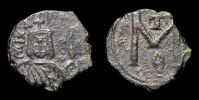  820-829 AD., Michael II the Amorian, with Theophilus, Syracuse mint, Follis, Sear 1652.