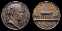 1806 AD., France, Bronze medal on NapoleonÂ´s entry into Berlin, Bramsen 546.