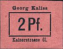 1920 AD., Germany, Weimar Republic, Breslau, Georg Kaliss, Notgeld, currency issue, 2 Pfennig, Tieste 0915.060.02.B. Obverse 