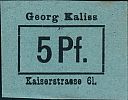 1920 AD., Germany, Weimar Republic, Breslau, Georg Kaliss, Notgeld, currency issue, 5 Pfennig, Tieste 0915.060.03.B. Obverse 