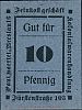 1917 AD., Germany, 2nd Empire, Breslau, Paul Haertel, Notgeld, currency issue, 10 Pfennig, Tieste 0915.040.15.B. Obverse 