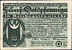 1923 AD., Germany, Weimar Republic, Breslau, Provinzialverband von Nieder- und Oberschlesien - Kommunalbank für Schlesien, Wertbeständiges Notgeld, currency issue, 5 Goldpfennige, Müller 12-0575.1. Zp Obverse 