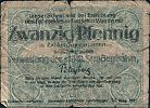 1920 AD., Germany, Weimar Republic, Breslau, Städtische Straßenbahn (tram), Notgeld, currency issue, 20 Pfennig, Tieste 0915.120.05. (1) Obverse 