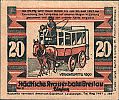 1921 AD., Germany, Weimar Republic, Breslau, Städtische Straßenbahn (tram), Notgeld, collector series issue, 20 Pfennig, Grabowski-Mehl 187.4.2.18. Obverse 