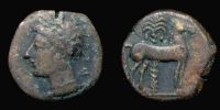        325-300 BC., Carthage in Zeugitana, Siculo-Punic, Carthage and other mints, Trias, Alexandropoulos 18.