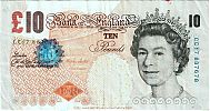 2000 AD., United Kingdom, Elizabeth II, Bank of England, 10 Pounds, Pick 389b. CC17 887678 Obverse