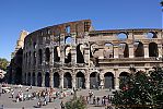 Colosseum of Rome, exterior of the south side of the inner wall.