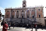 Rome, Capitoline Hill, Piazza del Campidoglio with Palazzo Senatorio (Comune Di Roma).