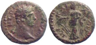 Nikaia in Bithynia, 198-210 AD., Caracalla, Hemiassarion, Rec. Gen. 457 var.