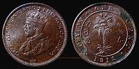 Sri Lanka, 1912 AD., Ceylon, George V, Royal Mint (London), 1 Cent, KM 107.