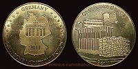 2011 AD., Germany, Federal Republic, Deutsche MÃ¼nzkollektion token series, Checkpoint Charlie issue.