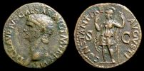  41-42 AD., Claudius, Gallic mint, As, RIC 95.