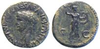  41-42 AD., Claudius, Gallic mint, Ã† As, RIC 100.