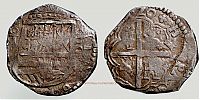 1620 AD., Spain, Felipe III, 4 Reales cob (macuquina), Toledo mint, CayÃ³n 4571.