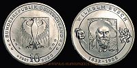 2007 AD., Germany, Federal Republic, 175th anniversary of Wilhelm Busch commemorative, Munich mint, 10 Euro, KM 265. 