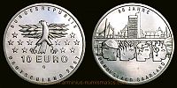 2007 AD., Germany, Federal Republic, 50th anniversary of federal state Saarland commemorative, Karlsruhe mint, 10 Euro, KM 263. 