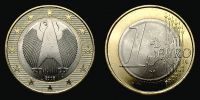 2005 AD., Germany, 1 Euro, Hamburg mint, KM 213. 