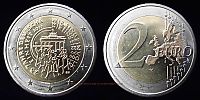2015 AD., Germany, Federal Republic, 25th anniversary of German Reunification commemorative, Hamburg mint, 2 Euro, KM 337. 