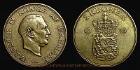 1955 AD., Denmark, Frederik IX, Copenhagen mint, 2 Kroner, KM 838.1. 