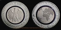 2016 AD., Germany, Federal Republic, Planet Earth commemorative, Berlin mint, 5 Euro.
