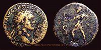  86 AD., Domitian, Rome or eastern mint, Dupondius, RIC 482.