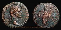  92-94 AD., Domitian, Rome mint, As, RIC 756. 