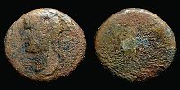 Ascalon in Judaea,  38-39 AD., Gaius, Ã† 24, RPC 4882.