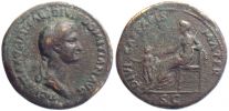 Domitia, Sestertius, Imitation, RIC 440, 19-20th century cast.
