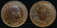1892 AD., Portugal, Carlos I, Lisbon mint, 10 Reis, KM 532. 
