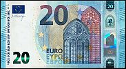 European Union, European Central Bank, Pick 22e. 20 Euro, 2015 AD., Printer: Oberthur Fiduciaire, Chantepie, France, E004B2-EC0331773623 Obverse 