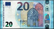 European Union, European Central Bank, Pick 22e. 20 Euro, 2015 AD., Printer: Oberthur Fiduciaire, Chantepie, France, E004G6-EC0797078033 Obverse 