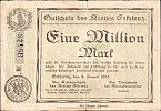 1923 AD., Germany, Weimar Republic, Erkelenz, Kreis, Notgeld, currency issue, 1.000.000 Mark, Keller 1394e. 39428 Obverse 